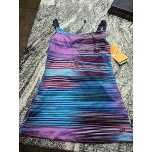 NWT Champion Duo Dry Tank & Bra Athletic Top Size XS Multi Color Striped